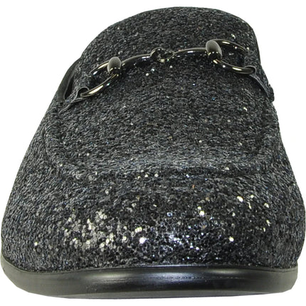 Bravo1 Black Glitter Dress Shoes