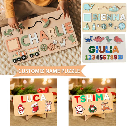 Puzzle Board Wooden Names