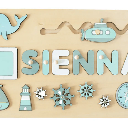 Puzzle Board Wooden Names