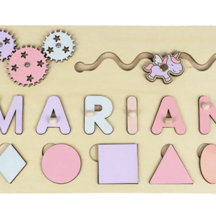 Puzzle Board Wooden Names