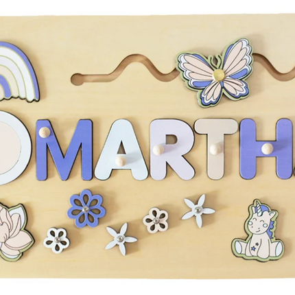 Puzzle Board Wooden Names