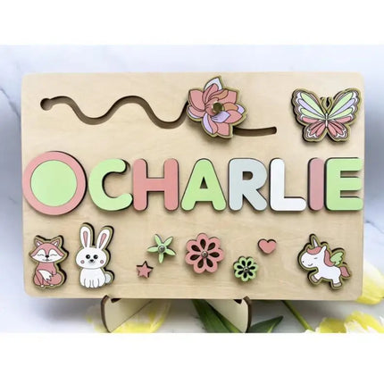 Puzzle Board Wooden Names