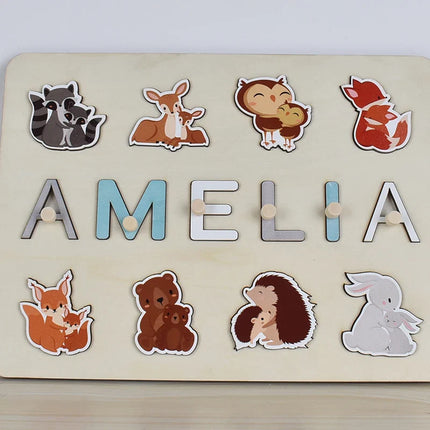Puzzle Board Wooden Names