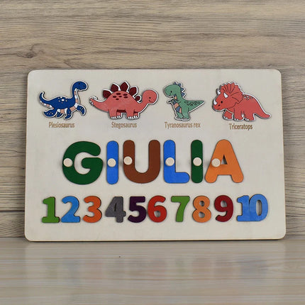 Puzzle Board Wooden Names