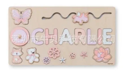 Puzzle Board Wooden Names