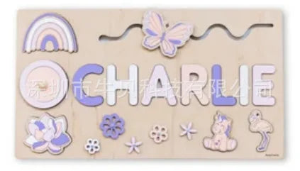 Puzzle Board Wooden Names