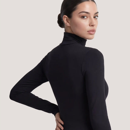 Mock Neck Stylish Bodysuit