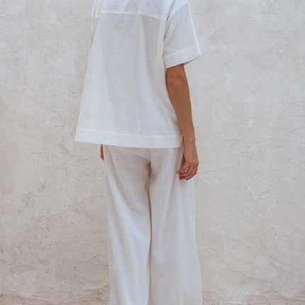 Raya Wide Leg Linen Pants