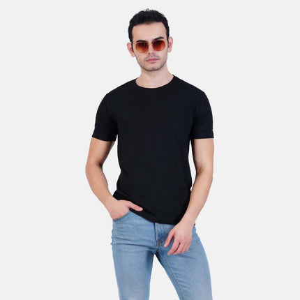 Pure Cotton T-Shirt for Men and Women - Black-6
