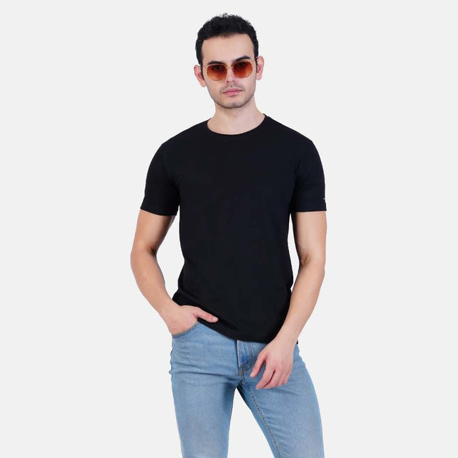 Pure Cotton T-Shirt for Men and Women - Black-6