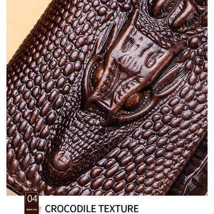 Crocodile Pattern Leather Wallet