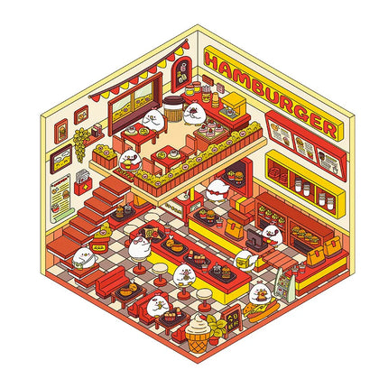 Christmas 3D DIY Sticker Cabin Scene Craft Kit for Kids