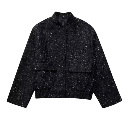 Women's Gold Sequin Jacket