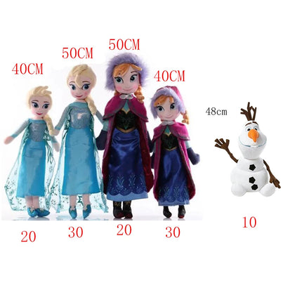 Frozen Princess and Character Plush Toys