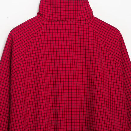 Women's Red Plaid Bomber Jacket
