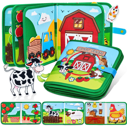 Farm Animal Montessori Busy Book for Toddlers