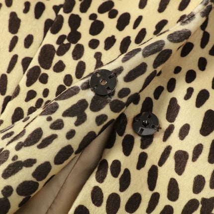 Women's Leopard Print Fur Jacket