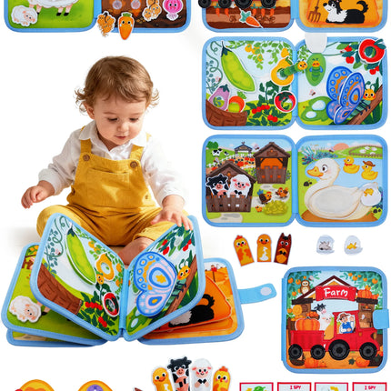 Montessori Busy Book for Toddlers with Life Skills Activities