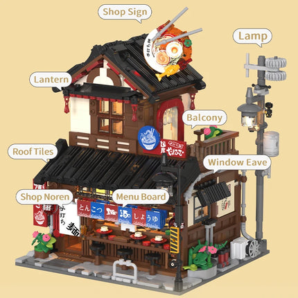 Japanese Ramen Shop Building Block Set