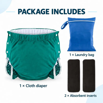 Reusable Adult Cloth Diaper Set