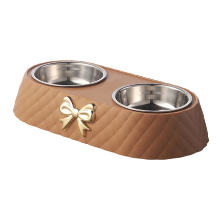Double Pet Food Bowl