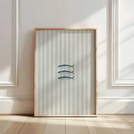 Pink Sardine Canvas Wall Art