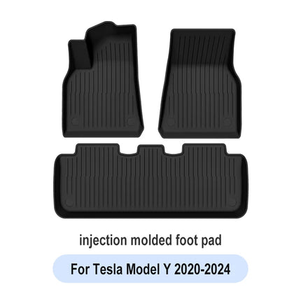 Car Floor Mats for Tesla Model 3 Y 2019-2025 Car Four Seasons Waterproof Non-slip Floor Mat NEW TPE Special Car Accessories