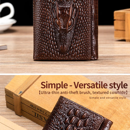 Crocodile Pattern Leather Wallet