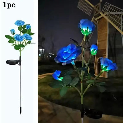 Solar Rose Flower Garden Light