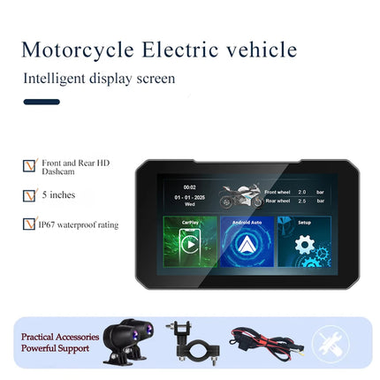 5-Inch Motorcycle GPS Navigation Screen