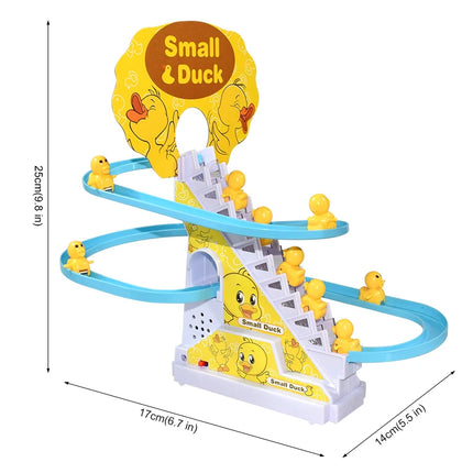 Electronic Duck and Penguin Climbing Track Toy