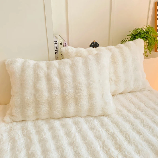 Fluffy Plush Pillowcase Set