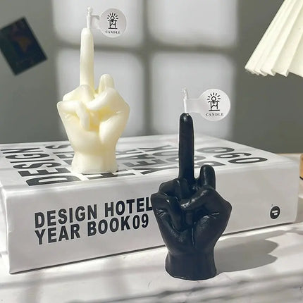 Funny Middle Finger Soy Wax Candle