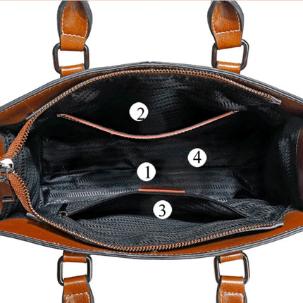 Leather Tote Shoulder Bag