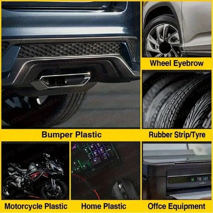 Car Plastic Restorer & Black Gloss