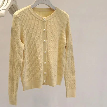 Women's Long Sleeve Knitted Cardigan