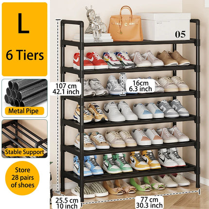 Multi-Layer Metal Shoe Rack