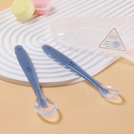 2-Piece Baby Silicone Spoon Set