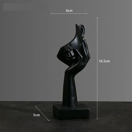 Abstract Resin Mask Figurine