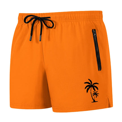Men's Palm Tree Print Board Shorts