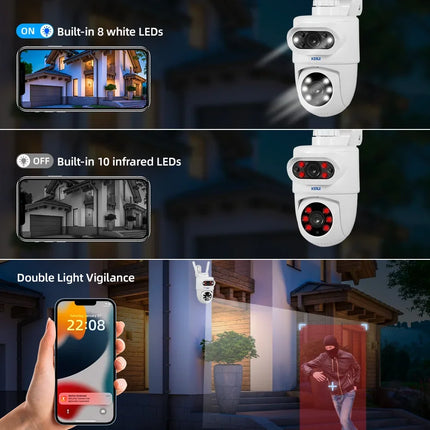 10MP 5K Dual-Lens PTZ Security Camera