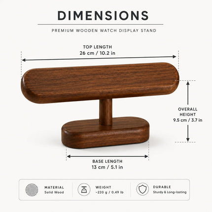 Premium Wooden Watch Display Stand