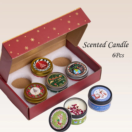 Christmas Scented Soy Wax Candle Set