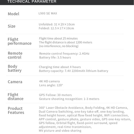 4K GPS Dual Camera Drone
