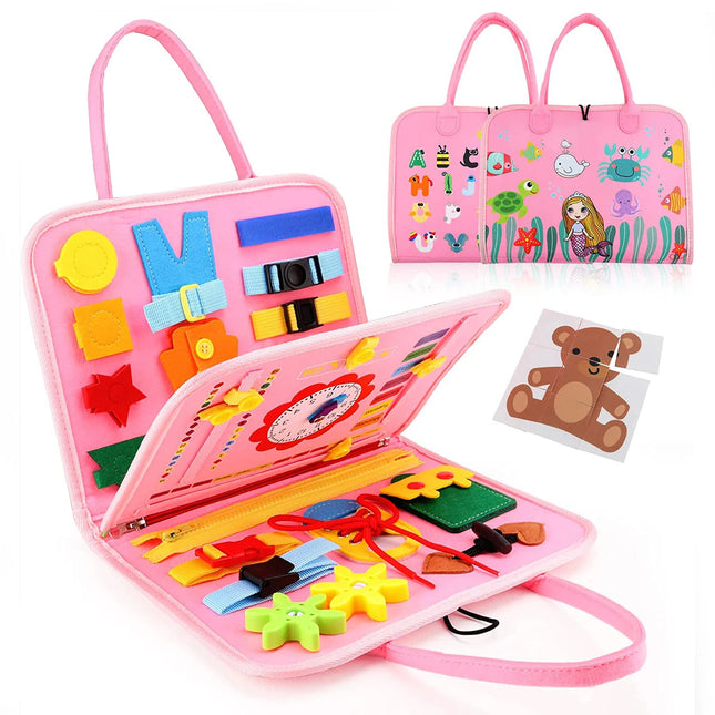 Montessori Sensory Busy Board for Toddlers