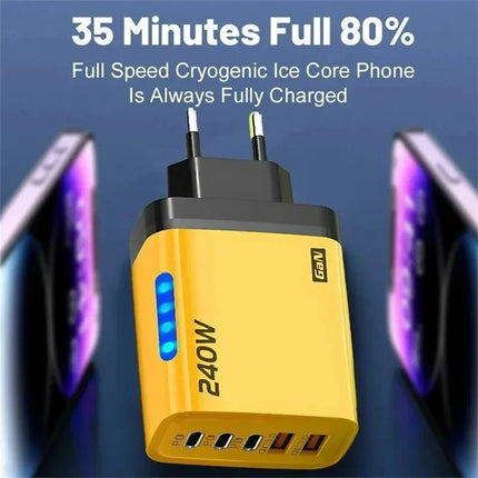 240W 5-in-1 GaN Charger