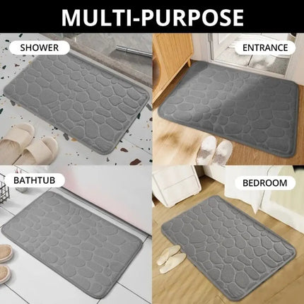 Cobblestone Embossed Bath Mat