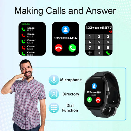 NNEOBA Smart Watch Fitness Tracker Black