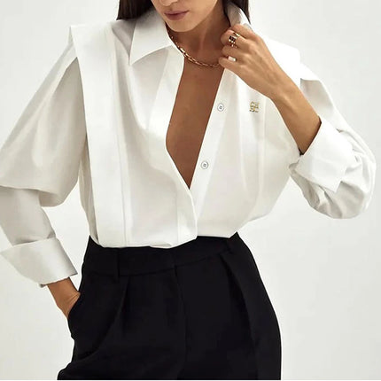 Long-Sleeve Loose-Fit Shirt
