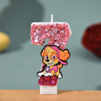 Cartoon Number Birthday Candles